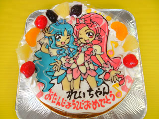 プリキュア５キャラクターケーキ